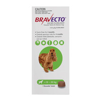 Bravecto Medium Dog 10-20kg Chewable Tablets