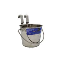 Flat Sided S/Steel bucket 1.2 litre