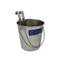 Flat Sided S/Steel Bucket 2 ltr