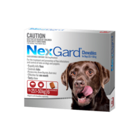 NexGard Chewables for dogs 25.1-50Kg 6 PACK